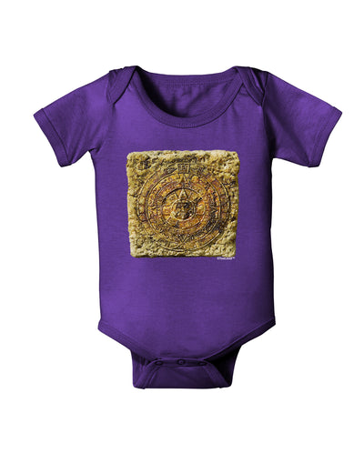 Stone Carving Sepia Baby Bodysuit Dark-Baby Romper-TooLoud-Purple-06-Months-Davson Sales