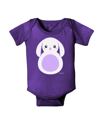 Cute Bunny with Floppy Ears - Purple Baby Bodysuit Dark by TooLoud-Baby Romper-TooLoud-Purple-06-Months-Davson Sales