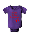 Tu Tienes La Llave De Mi Corazon Baby Bodysuit Dark by TooLoud-Baby Romper-TooLoud-Purple-06-Months-Davson Sales