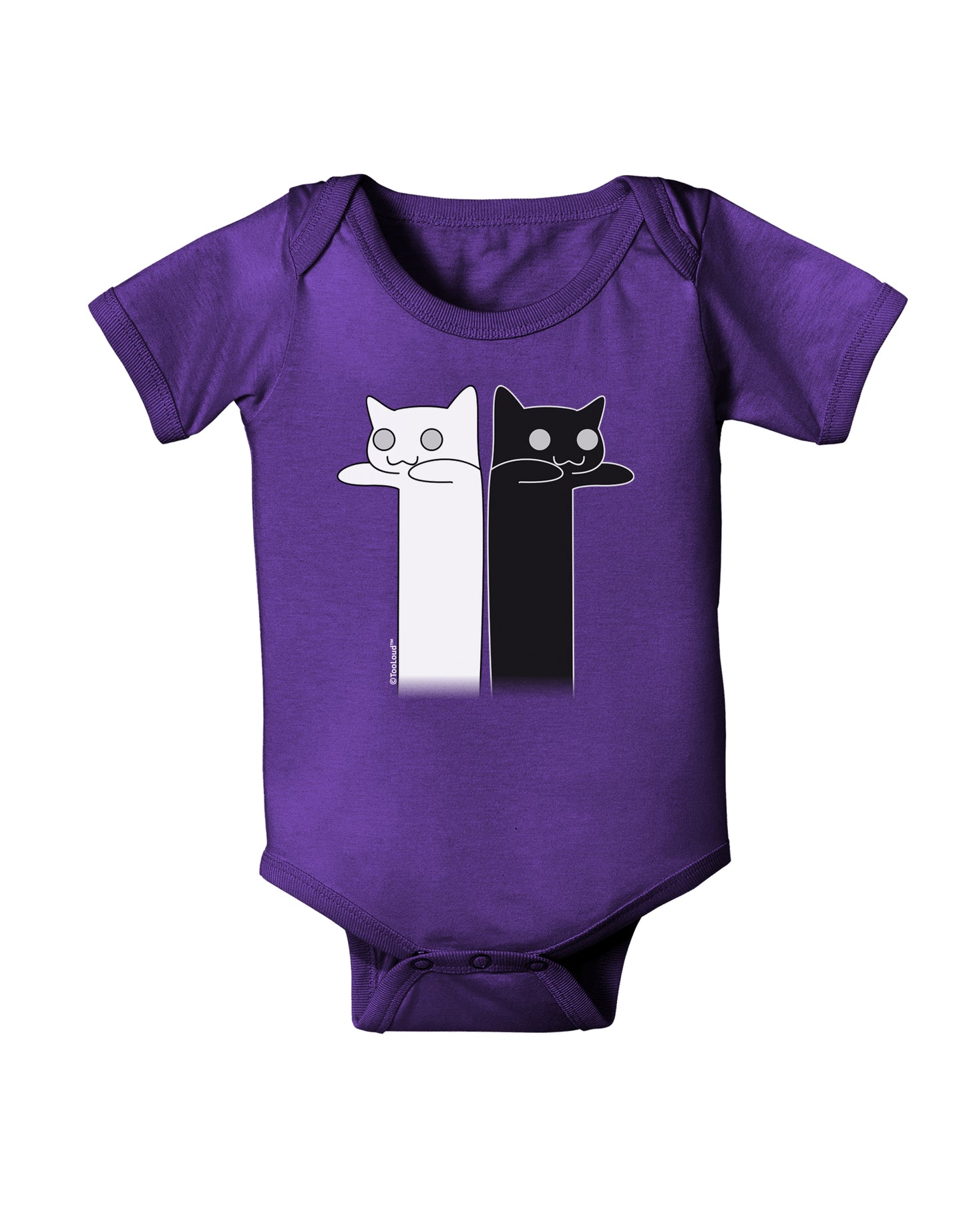 Longcat and Tacgnol - Internet Humor Baby Bodysuit Dark by TooLoud-Baby Romper-TooLoud-Purple-06-Months-Davson Sales