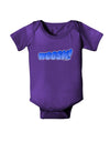 Onomatopoeia WOOSH Baby Bodysuit Dark-Baby Romper-TooLoud-Purple-06-Months-Davson Sales