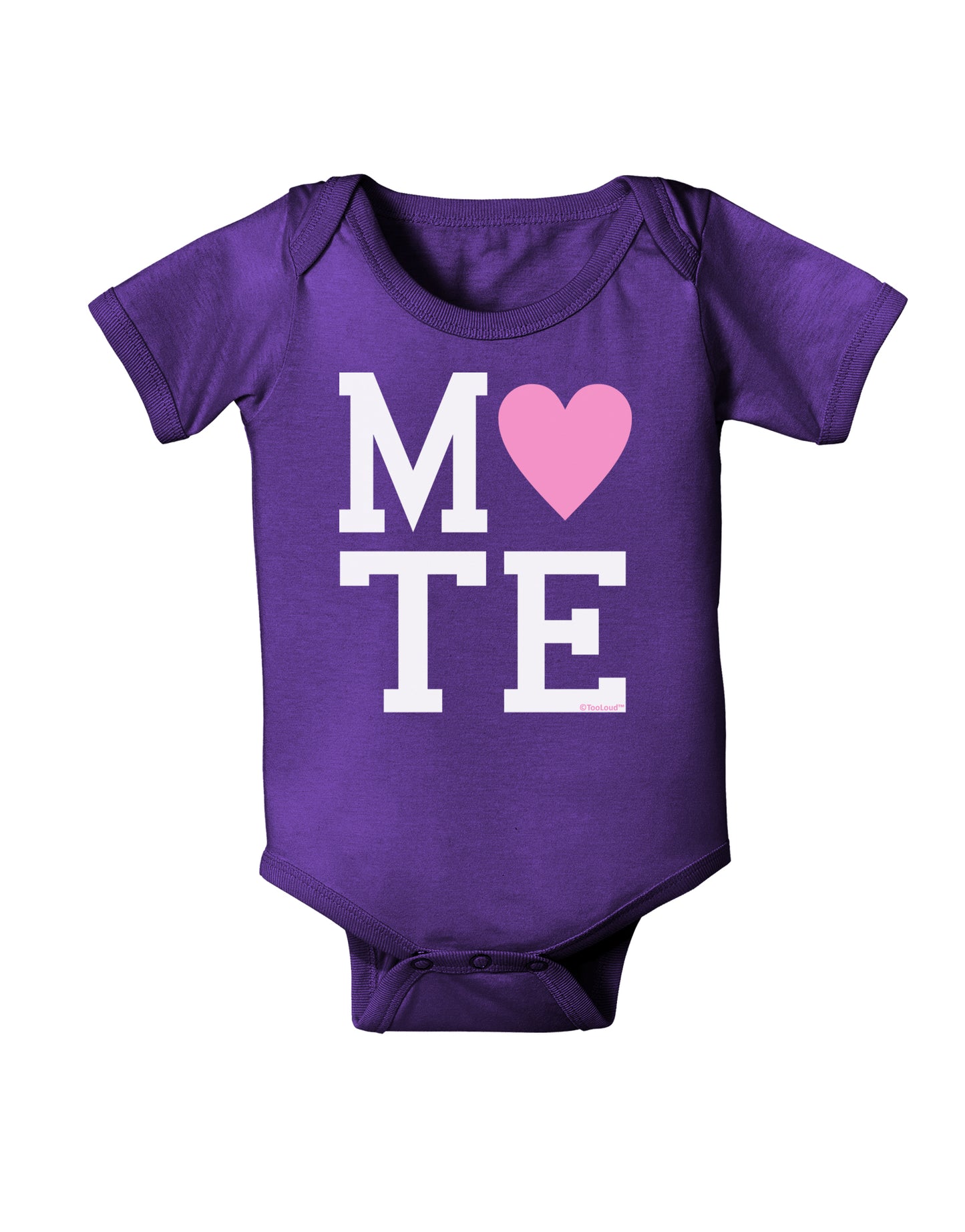 Matching Soulmate Design - Mate - Pink Baby Bodysuit Dark by TooLoud-Baby Romper-TooLoud-Purple-06-Months-Davson Sales