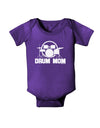 Drum Mom - Mother's Day Design Baby Bodysuit Dark-Baby Romper-TooLoud-Purple-06-Months-Davson Sales