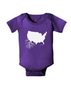 American Roots Design Baby Bodysuit Dark by TooLoud-Baby Romper-TooLoud-Purple-06-Months-Davson Sales