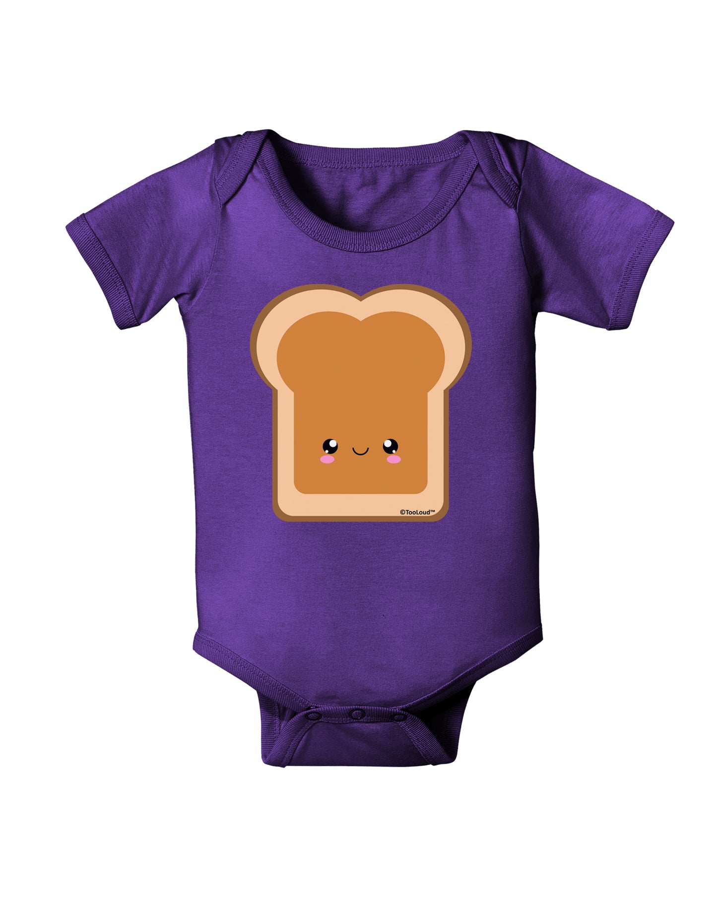 Cute Matching Design - PB and J - Peanut Butter Baby Bodysuit Dark by TooLoud-Baby Romper-TooLoud-Purple-06-Months-Davson Sales