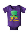 Little Leprechaun - St. Patrick's Day Baby Bodysuit Dark by TooLoud-Baby Romper-TooLoud-Purple-06-Months-Davson Sales