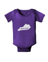 Kentucky - United States Shape Baby Bodysuit Dark by TooLoud-TooLoud-Purple-06-Months-Davson Sales