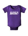 Who Ordered The Awesome Baby Bodysuit Dark by TooLoud-Baby Romper-TooLoud-Purple-06-Months-Davson Sales