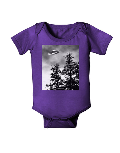 UFO Sighting - Extraterrestrial Baby Bodysuit Dark by TooLoud-Baby Romper-TooLoud-Purple-06-Months-Davson Sales