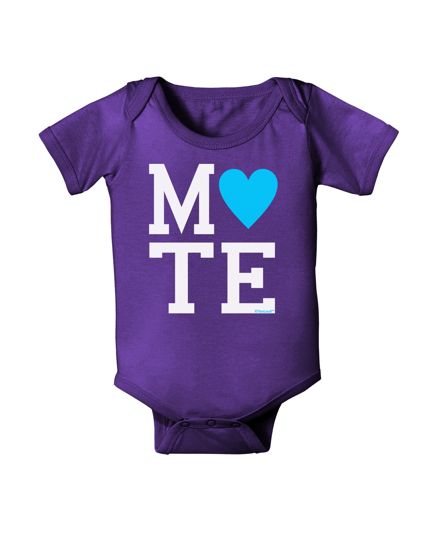 Matching Soulmate Design - Mate - Blue Baby Bodysuit Dark by TooLoud-Baby Romper-TooLoud-Purple-06-Months-Davson Sales