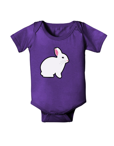 Cute Bunny Rabbit Easter Baby Bodysuit Dark-Baby Romper-TooLoud-Purple-06-Months-Davson Sales