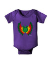 Dilophosaurus Design - Color Baby Bodysuit Dark by TooLoud-Baby Romper-TooLoud-Purple-06-Months-Davson Sales