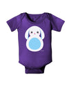 Cute Bunny with Floppy Ears - Blue Baby Bodysuit Dark by TooLoud-Baby Romper-TooLoud-Purple-06-Months-Davson Sales