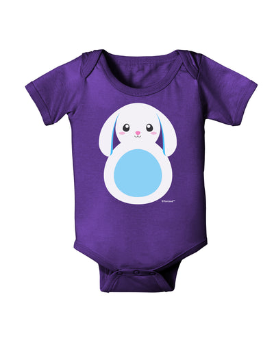 Cute Bunny with Floppy Ears - Blue Baby Bodysuit Dark by TooLoud-Baby Romper-TooLoud-Purple-06-Months-Davson Sales