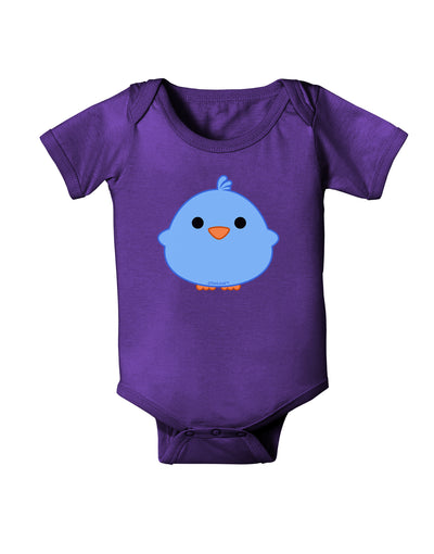 Cute Little Chick - Blue Baby Bodysuit Dark by TooLoud-Baby Romper-TooLoud-Purple-06-Months-Davson Sales