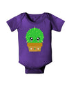 Cute Cactus Design Baby Bodysuit Dark by TooLoud-Baby Romper-TooLoud-Purple-06-Months-Davson Sales