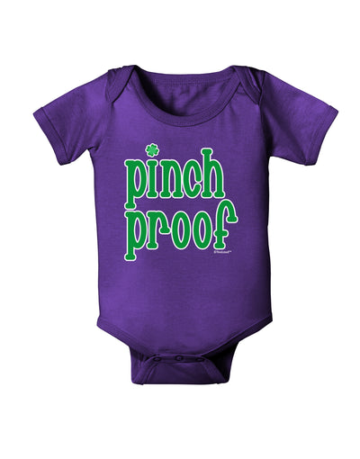 Pinch Proof - St. Patrick's Day Baby Bodysuit Dark by TooLoud-Baby Romper-TooLoud-Purple-06-Months-Davson Sales