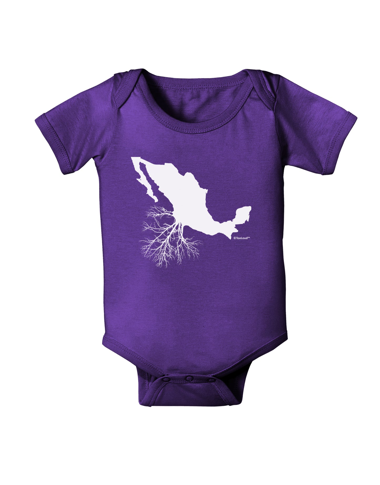 Mexican Roots Design Baby Bodysuit Dark by TooLoud-Baby Romper-TooLoud-Purple-06-Months-Davson Sales