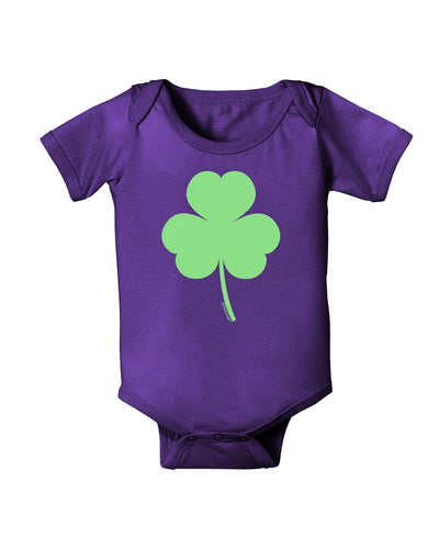 Traditional Irish Shamrock Baby Bodysuit Dark-Baby Romper-TooLoud-Purple-06-Months-Davson Sales