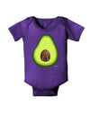 Cute Avocado Design Baby Bodysuit Dark-Baby Romper-TooLoud-Purple-06-Months-Davson Sales