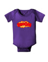 Onomatopoeia PHOOM Baby Bodysuit Dark-Baby Romper-TooLoud-Purple-06-Months-Davson Sales