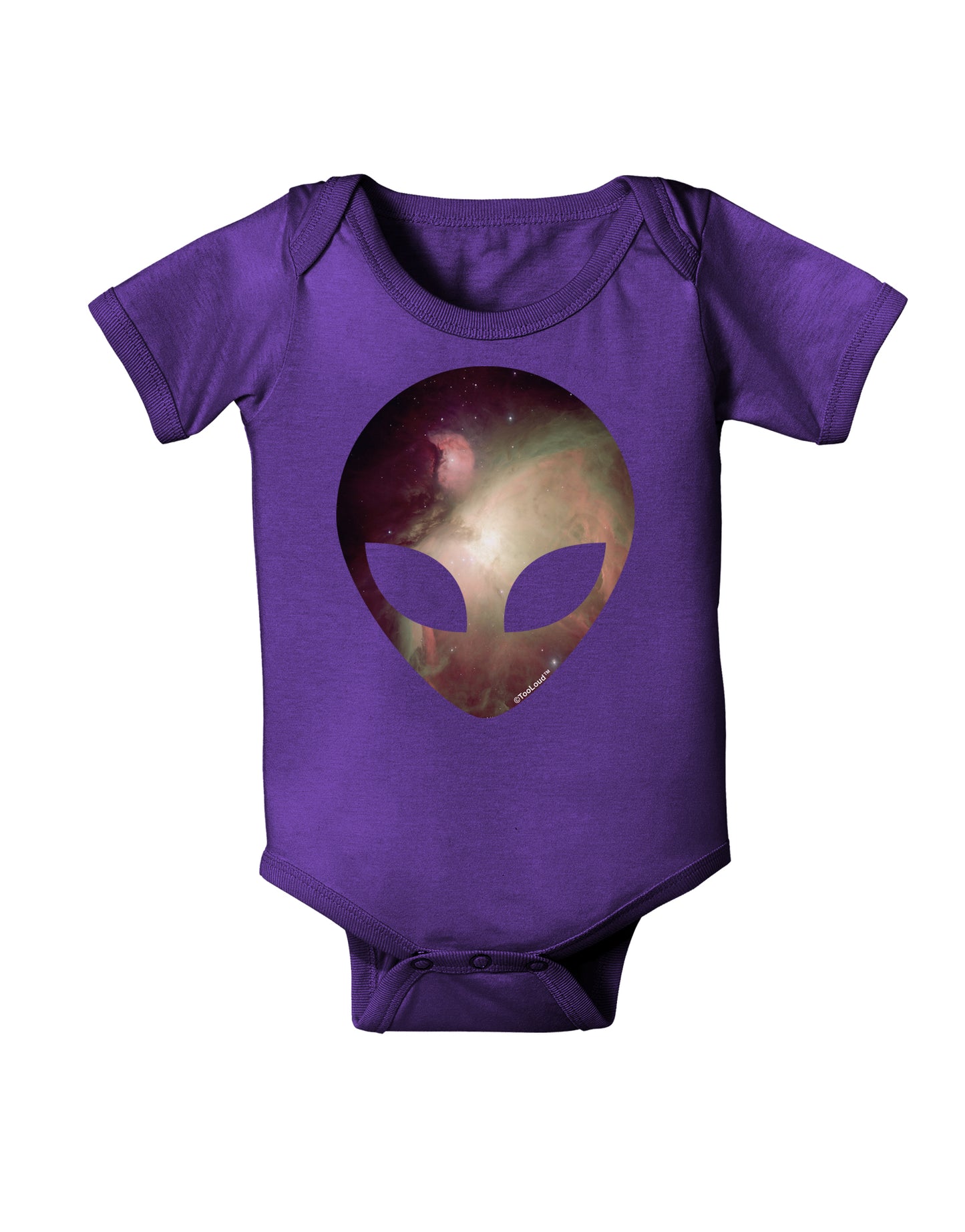 Extraterrestrial Face - Space #2 Baby Bodysuit Dark by TooLoud-Baby Romper-TooLoud-Purple-06-Months-Davson Sales