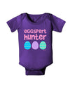 TooLoud Eggspert Hunter - Easter - Pink Baby Bodysuit Dark-Baby Romper-TooLoud-Purple-06-Months-Davson Sales