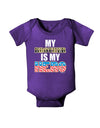 My Brother is My Hero - Armed Forces Baby Bodysuit Dark by TooLoud-Baby Romper-TooLoud-Purple-06-Months-Davson Sales
