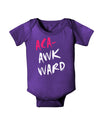 Aca-Awkward Baby Bodysuit Dark-Baby Romper-TooLoud-Purple-06-Months-Davson Sales
