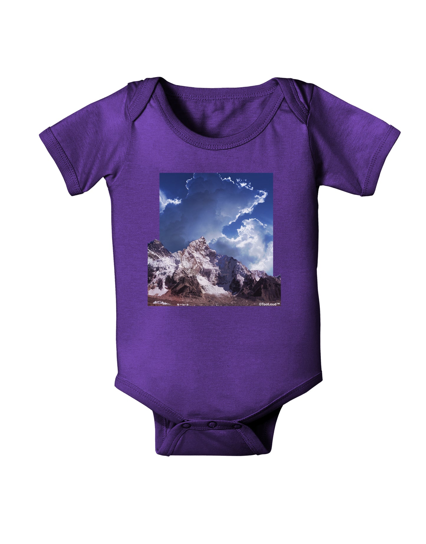 Mountain Pop Out Baby Bodysuit Dark by TooLoud-Baby Romper-TooLoud-Purple-06-Months-Davson Sales