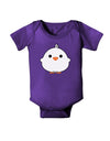 Cute Little Chick - White Baby Bodysuit Dark by TooLoud-Baby Romper-TooLoud-Purple-06-Months-Davson Sales