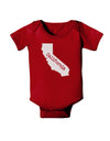 California - United States Shape Baby Bodysuit Dark by TooLoud-Baby Romper-TooLoud-Red-06-Months-Davson Sales
