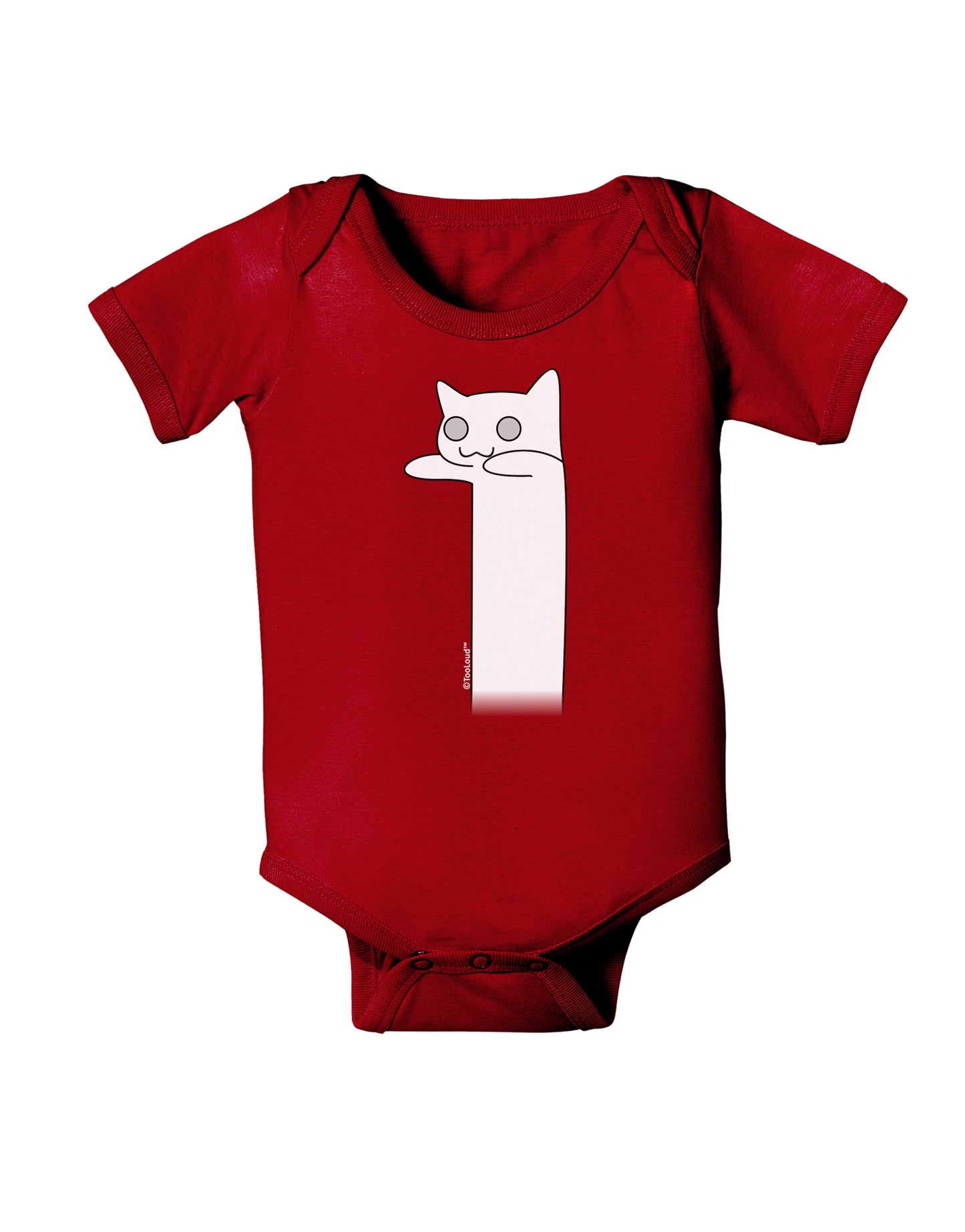 Longcat - Internet Humor Baby Bodysuit Dark by TooLoud-Baby Romper-TooLoud-Red-06-Months-Davson Sales