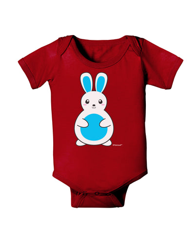 Cute Easter Bunny - Blue Baby Bodysuit Dark by TooLoud-Baby Romper-TooLoud-Red-06-Months-Davson Sales