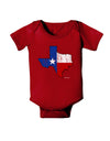 State of Texas Flag Design - Distressed Baby Bodysuit Dark-Baby Romper-TooLoud-Red-06-Months-Davson Sales