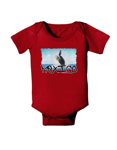 Mexico - Whale Watching Cut-out Baby Bodysuit Dark-Baby Romper-TooLoud-Red-06-Months-Davson Sales