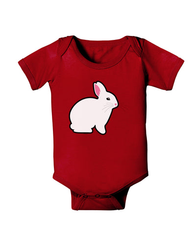 Cute Bunny Rabbit Easter Baby Bodysuit Dark-Baby Romper-TooLoud-Red-06-Months-Davson Sales