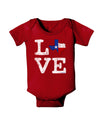 Texas Love Distressed Design Baby Bodysuit Dark by TooLoud-Baby Romper-TooLoud-Red-06-Months-Davson Sales