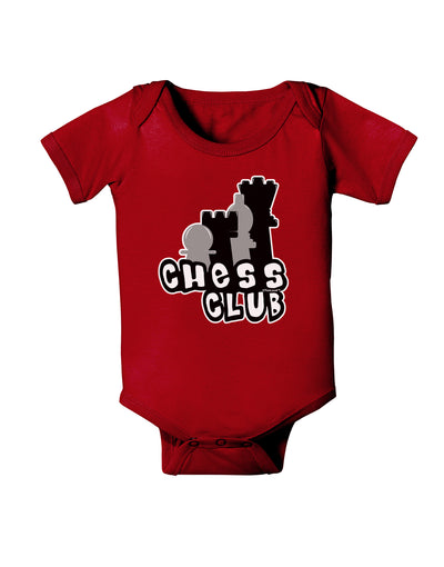 Chess Club Baby Bodysuit Dark by TooLoud-Baby Romper-TooLoud-Red-06-Months-Davson Sales