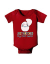 Just Hatched - My First Easter - Blue Baby Bodysuit Dark by TooLoud-Baby Romper-TooLoud-Red-06-Months-Davson Sales