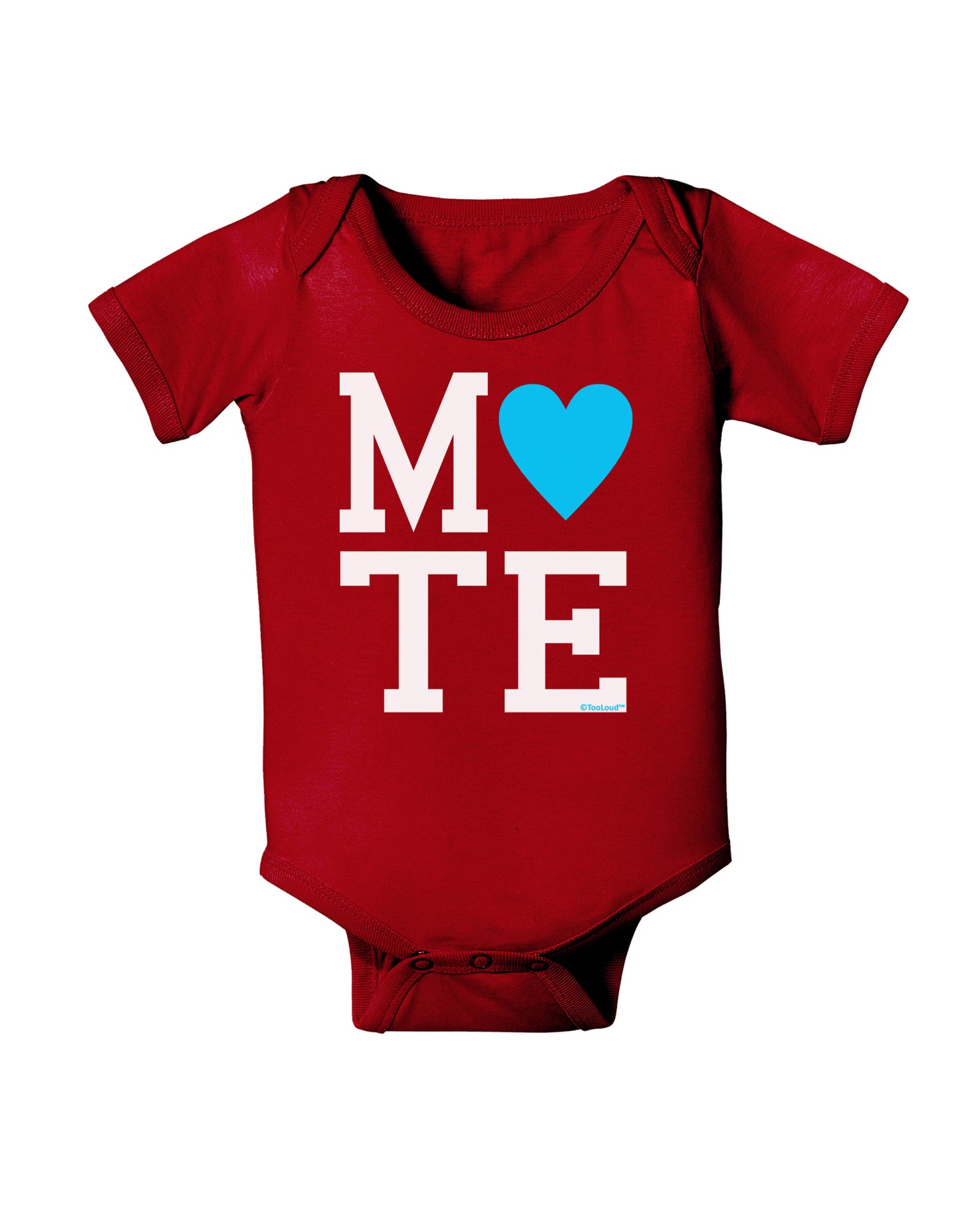 Matching Soulmate Design - Mate - Blue Baby Bodysuit Dark by TooLoud-Baby Romper-TooLoud-Red-06-Months-Davson Sales