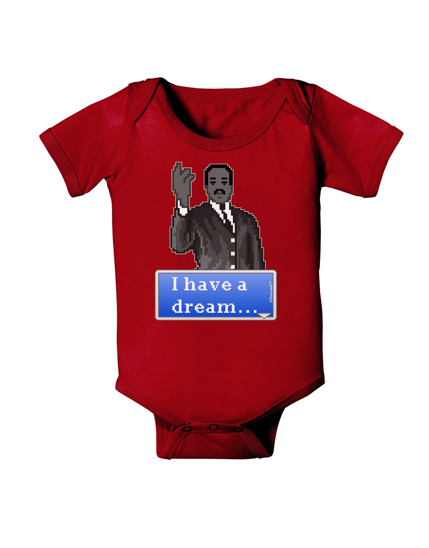 I have a Dream Pixel Art Baby Bodysuit Dark by TooLoud-Baby Romper-TooLoud-Red-06-Months-Davson Sales