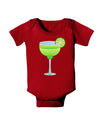 Green Margarita with Lime - Cinco de Mayo Baby Bodysuit Dark by TooLoud-Baby Romper-TooLoud-Red-06-Months-Davson Sales