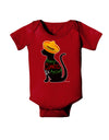 Happy Cinco de Meow - Cinco de Mayo Cat Baby Bodysuit Dark by TooLoud-Baby Romper-TooLoud-Red-06-Months-Davson Sales