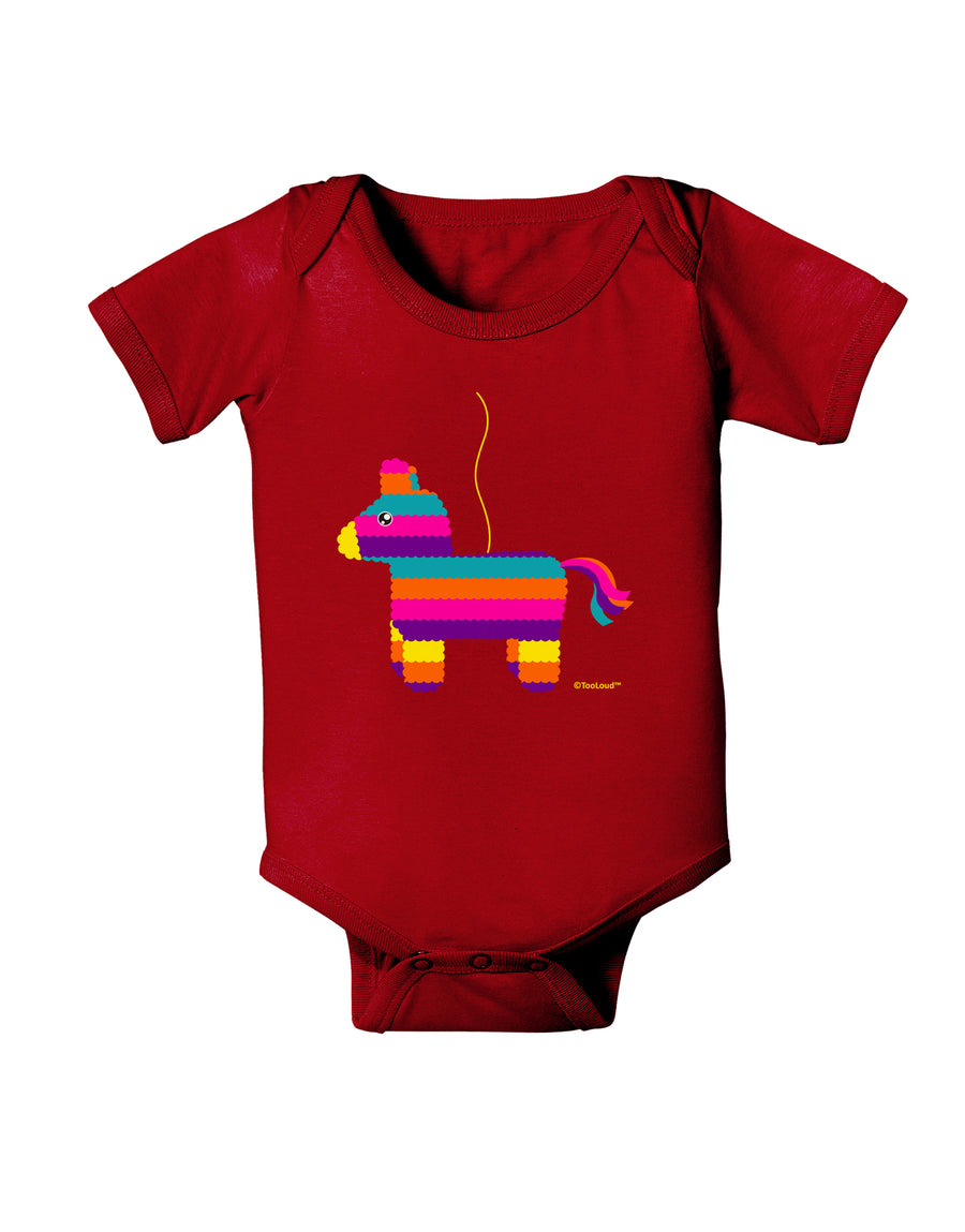 Colorful Hanging Pinata Design Baby Bodysuit Dark by TooLoud-Baby Romper-TooLoud-Black-06-Months-Davson Sales