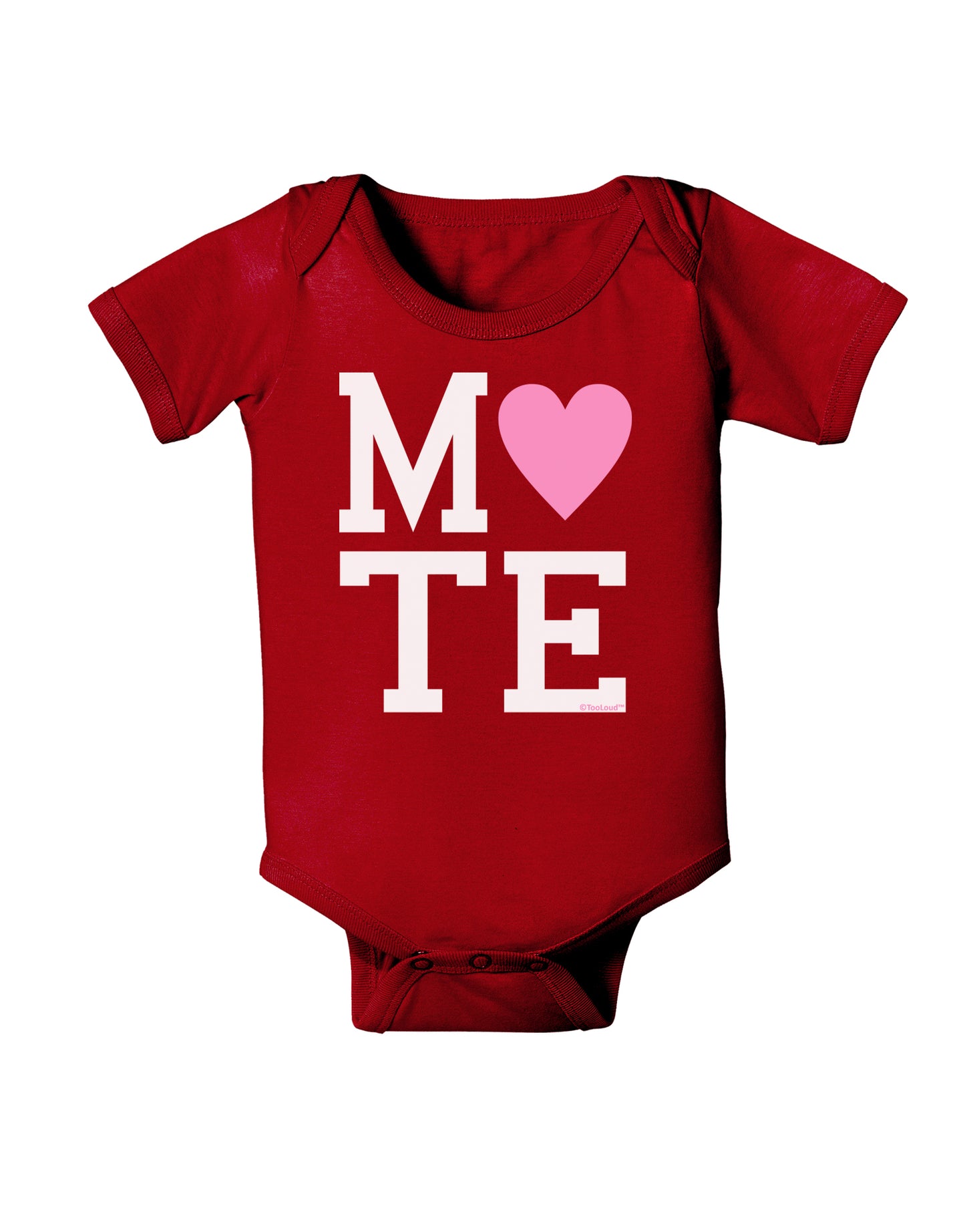 Matching Soulmate Design - Mate - Pink Baby Bodysuit Dark by TooLoud-Baby Romper-TooLoud-Red-06-Months-Davson Sales