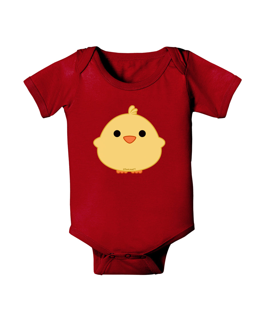 Cute Little Chick - Yellow Baby Bodysuit Dark by TooLoud-Baby Romper-TooLoud-Black-06-Months-Davson Sales