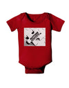 Autism Awareness - Puzzle Black & White Baby Bodysuit Dark-Baby Romper-TooLoud-Red-06-Months-Davson Sales