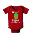 Mi Primer Cinco de Mayo - Cute Cactus Design Baby Bodysuit Dark by TooLoud-Baby Romper-TooLoud-Red-06-Months-Davson Sales