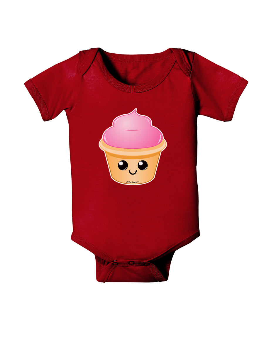 Cute Cupcake Design #2 Baby Bodysuit Dark by TooLoud-Baby Romper-TooLoud-Black-06-Months-Davson Sales